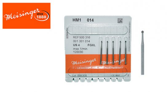 MEISINGER SURGICAL BUR ROUND (SIZE 014)-5pcs