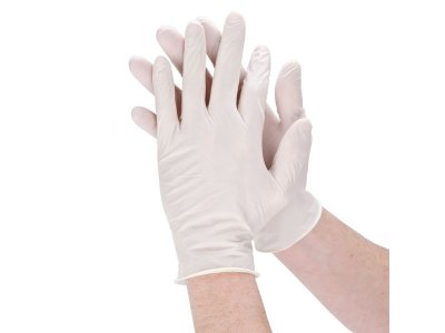 GLOVES LATEX POWDER FREE (100PCS)