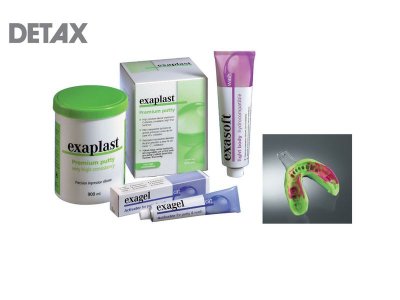 DETAX EXAPLAST C-SILICONE KIT (910ML PUTTY & 140ML LIGHT & 60ML CATALYST)